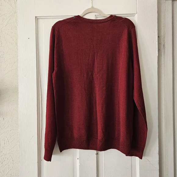 Apt. 9 Men's Merino Wool Blend Argyle Sweater Size Large, NWT - Picture 5 of 8